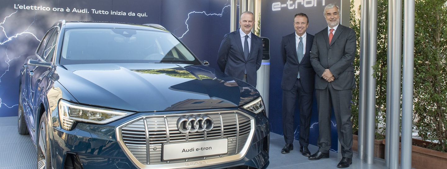 Nuova e-tron: la qualità Audi incontra l'energia di Enel X