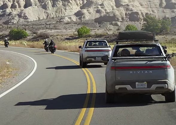 Long Way Up – car and motorbike