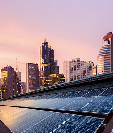 solar panels for a sustainable world and a smart home